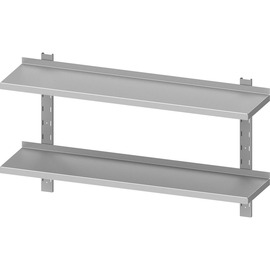 Doppel-Wandbord ECO WB 62 | 1000 x 300 mm mit Konsolen | Wandschienen | höhenverstellbar | Selbstmontage Produktbild