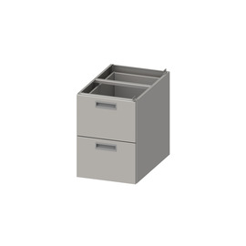Einbau-Schubladenblock ECO AT 92 mit 2 Schubladen | 386 mm x 490 mm H 540 mm | Selbstmontage Produktbild