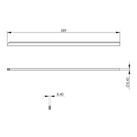 Abschlussleiste, 19 mm hoch Produktbild 2 S