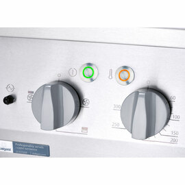 Gasherd ECO 6 Brenner mit Elektro-Heißluftofen (600 x 400 mm / GN 1/1) Serie 700 ND - G20, 6-Brenner (3x3,5 + 3x5 kW) Produktbild 2 S