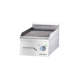 Elektro-Griddleplatte als Tischgerät, 400x700 mm, gerillte Grillfläche, Serie 700 ND Produktbild