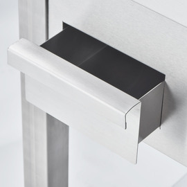 Verchromte Elektro-Griddleplatte als Tischgerät, 400x700 mm, glatte Grillfläche, Serie 700 ND Produktbild 2 S