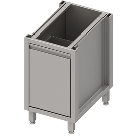 Unterschrank Boxversion 2.0, für Beine/Sockelrahmen, mit Abfallkipper 450x540x660 mm Produktbild