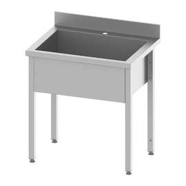 Topfspüle ECO TS 60 ohne Abtropffläche | 800 mm x 600 mm H 850 mm | Selbstmontage Produktbild