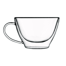 Milchkaffeeglas 385 ml THERMIC GLASS doppelwandig | 2 Stück Produktbild