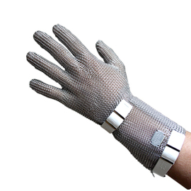Stechschutzhandschuh PROTEC 51+8 S weiß mit Stulpe • schnittfest Produktbild