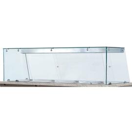 Salattheke mit Glasaufsatz | passend für 6 x GN 1/1 | schwarze Granitarbeitsplatte Produktbild 2 S