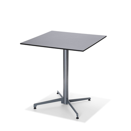 Terrassentisch klappbar grau | schwarz | quadratisch 700 mm x 700 mm Produktbild