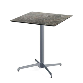 Terrassentisch klappbar grau | Galaxy Marble | quadratisch 700 mm x 700 mm Produktbild