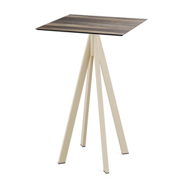 Stehtisch Infinity beige | Tropical Wood quadratisch | 700 mm x 700 mm Produktbild