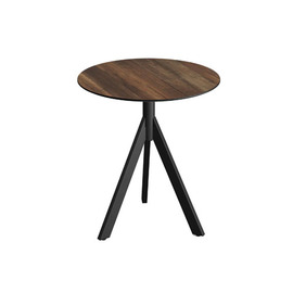 Terrassentisch TRIPOD klappbar schwarz | Tropical Wood Ø 700 mm H 740 mm Produktbild