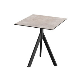 Terrassentisch TRIPOD klappbar schwarz | Moonstone 700 mm x 700 mm H 740 mm Produktbild