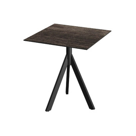 Terrassentisch TRIPOD klappbar schwarz | Riverwashed Wood 700 mm x 700 mm H 740 mm Produktbild
