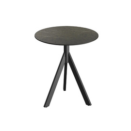 Terrassentisch TRIPOD klappbar schwarz | Midnight Marble Ø 700 mm H 740 mm Produktbild