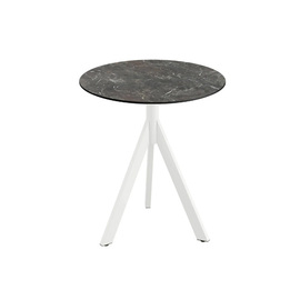 Terrassentisch TRIPOD klappbar weiß | Galaxy Marble Ø 700 mm H 740 mm Produktbild