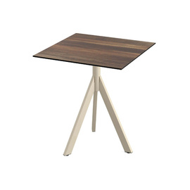 Terrassentisch TRIPOD klappbar sandfarben | Tropical Wood 700 mm x 700 mm H 740 mm Produktbild