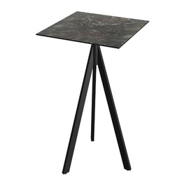 Stehtisch TRIPOD klappbar schwarz | Galaxy Marble 700 mm x 700 mm H 1100 mm Produktbild
