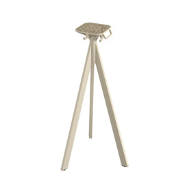 Stehtisch TRIPOD klappbar sandfarben | schwarz Ø 700 mm H 1100 mm Produktbild 2 S