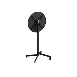 Terrassentisch | Stehtisch VERSA schwarz klappbar Ø 600 mm H 740 mm | 1020 mm Produktbild 1 S