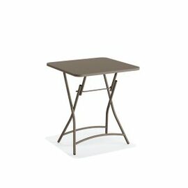 Bistro-Klapptisch BREEZE Stahl cappucinofarben quadratisch | 600 mm x 600 mm Produktbild