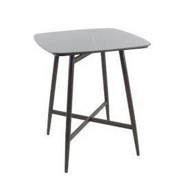 Bartisch PEDRO wengé | schwarz | 900 mm x 900 mm H 1060 mm Produktbild