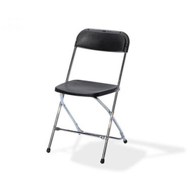Klappstuhl Budget chrom | schwarz | 450 mm x 430 mm Produktbild