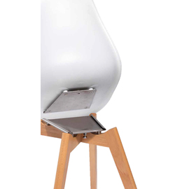 Stapelstuhl Keeve Trendy weiß mit Armlehne stapelbar Sitzhöhe 465 mm Produktbild 2 S