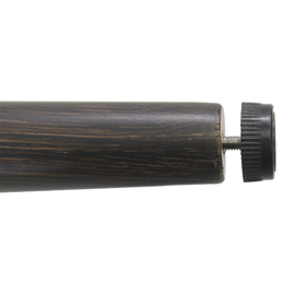 Outdoor-Esstisch PEDRO wengé | schwarz | 1600 mm x 900 mm H 760 mm Produktbild 2 S
