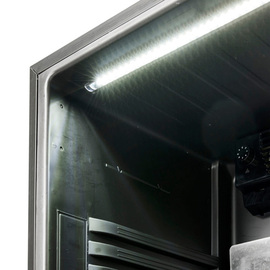 Flaschenkühlschrank S3BC-I Black mit Beleuchtung | Glastür | Umluftkühlung 386 ltr Produktbild 2 S