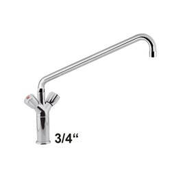 Säulenbatterie 3/4" H 420 mm | Zweigriffmischer Ausladung 450 mm Produktbild