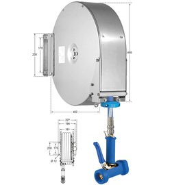 Schlauchaufroller Power Reel geschlossene Ausführung 1/2" mit Trinkwasserschlauch 6 m Produktbild 1 S