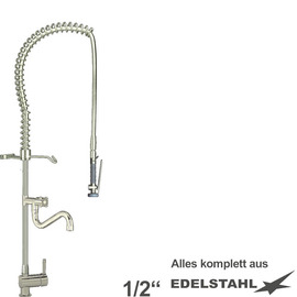Vorspülbrause topmax 1/2" Einloch Hebelmischer mit Auslauf Produktbild