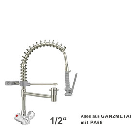 Handspülbrause ecotop 1/2" Zweigriffmischer | grau Produktbild