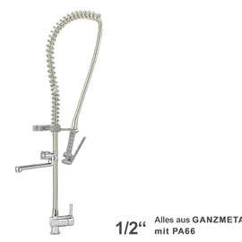 Vorspülbrause ecotop 1/2" Hebelmischer | grau mit Auslauf Produktbild