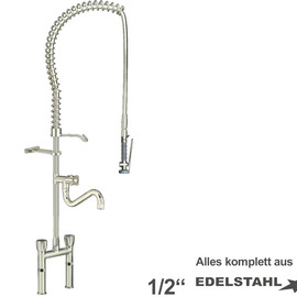 Vorspülbrause topmix 1/2" Zweigriffmischer mit Auslauf Produktbild