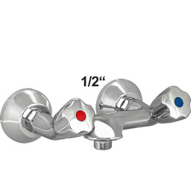 Schlaucharmatur maxos 1/2" Ventilabgang 3/4" | Pentachrom-Metallgriff Produktbild