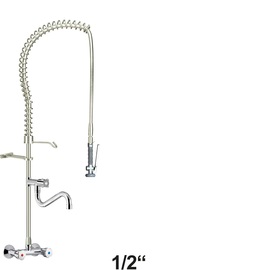 Vorspülbrause praxitop 1/2" Zweigriffmischer mit Auslauf Produktbild