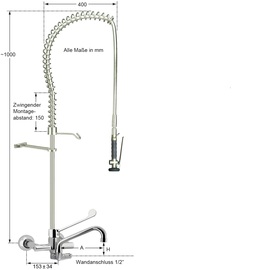 Vorspülbrause maxum 1/2" Hebelmischer Produktbild 1 S