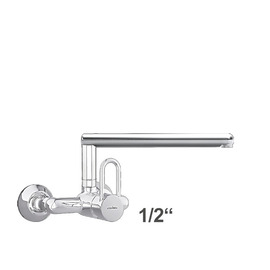 Wandbatterie GASTRO 1/2" Ausladung 300 mm gerader Auslauf Produktbild