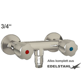 Schlaucharmatur CLASSIC 3/4" Edelstahl Ventilabgang 3/4" | mit Rohrbelüfter Produktbild