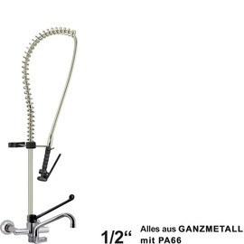Vorspülbrause ultimo 1/2" Hebelmischer | schwarz langer Hebel Produktbild