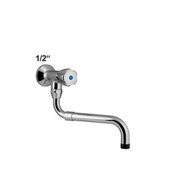 Wandventil profi 1/2" mit S-Auslauf | Ausladung 200 - 300 mm Produktbild