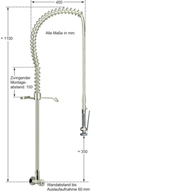 Vorspülbrause topfeel 1/2" Eingriffmischer | Auslaufhöhe 350 mm Produktbild 1 S