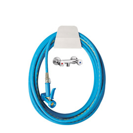 Reinigungsset mit Reinigungsbrause | Schlauchhalter | Wandbatterie Trinkwasserschlauch 1/2" 15 m Produktbild