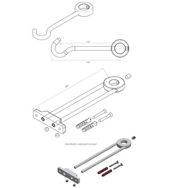 Vorspülbrause praxitop 1/2" Zweigriffmischer mit Auslauf Produktbild 3 S