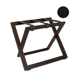 Kofferbock Holz walnussfarben | Nylonbänder schwarz | 575 mm x 390 mm H 465 mm Produktbild