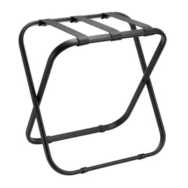 Kofferbock Stahl schwarz | Lederbänder schwarz Produktbild