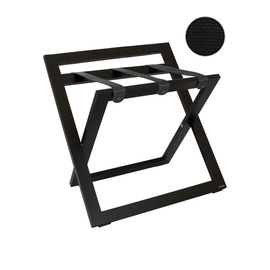 Kofferbock Holz wengefarben | Nylonbänder schwarz | Wandschutz | 575 mm x 450 mm H 560 mm Produktbild