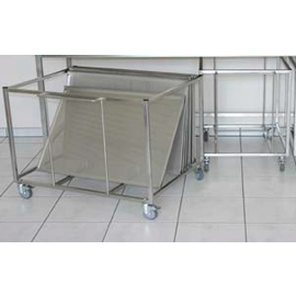 Blechewagen Edelstahl | passend für Bleche 600 x 400 mm | 460 mm x 650 mm H 690 mm Produktbild