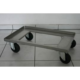 Transport-Roller Edelstahl | passend für Brotkisten 600 x 400 mm Produktbild